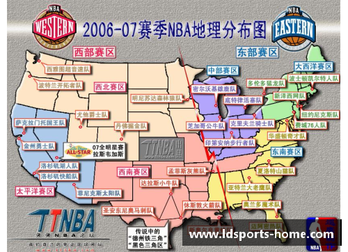 NBA球队所在城市的地理位置与文化影响力